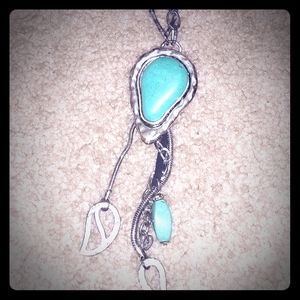 Turquoise long necklace